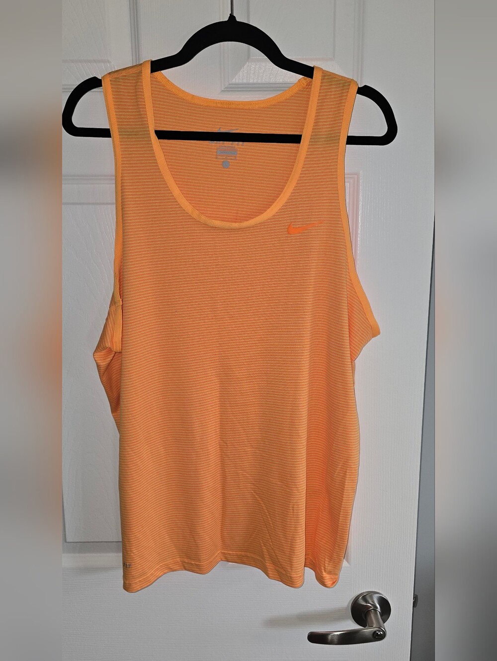 Nike Women’s Orange Striped Performance Tank